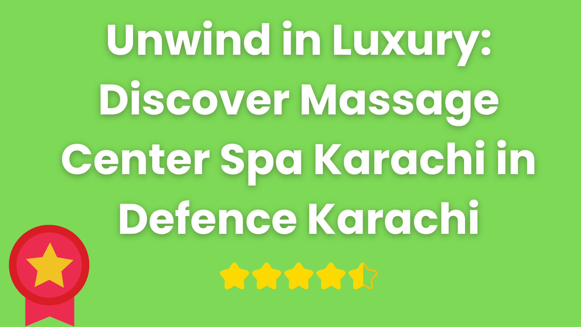 Read more about the article Unwind in Luxury: Discover Massage Center Spa Karachi in Defence Karachi